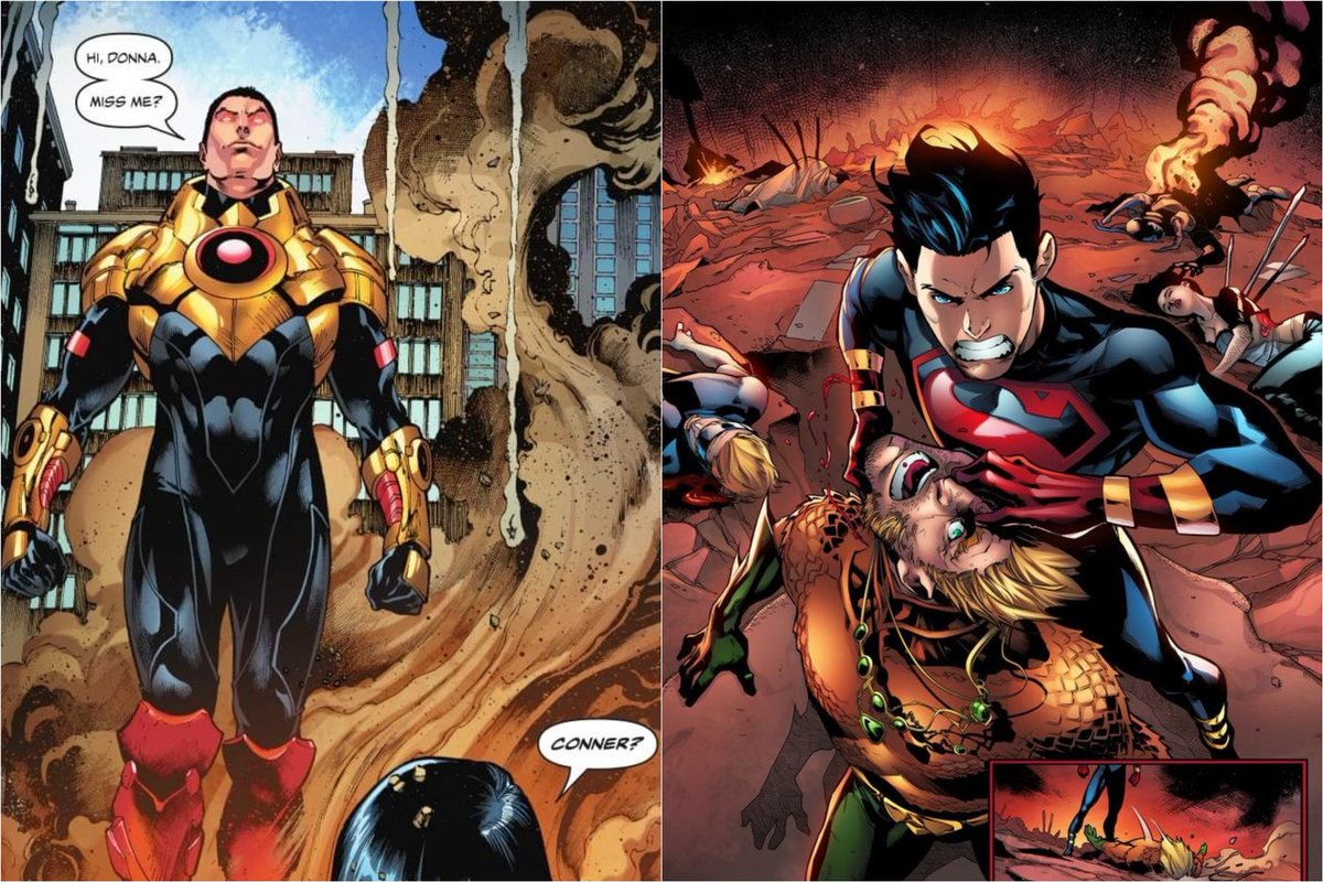 BottomSupes's tweet photo. LordSuperboy, LordKon / LordJon...? Bitch, please.
These are evil versions.
#BlackZero #JonLaneKent https://t.co/tYNh7q15QV