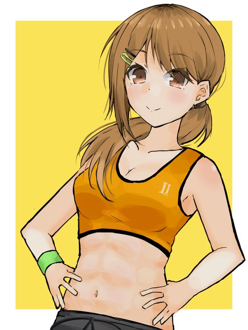 ウェア腹筋にたっち落書き
#ハチナイ 