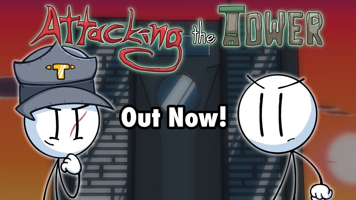 Nebbuwu's tweet photo. The Strobe Interactive YouTube account recently released Attacking the Tower devolved as an april fool's joke, and I helped make the thumbnail! Here it is before the day comes to an end!

#HenryStickmin #HenryStickminFanart #AttackingTheTower #Art #ibisPaintX https://t.co/vOZRMTmFhC