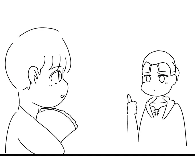 進撃まんがを描く
かわいい絵だなぁと思いました(自画自賛) 