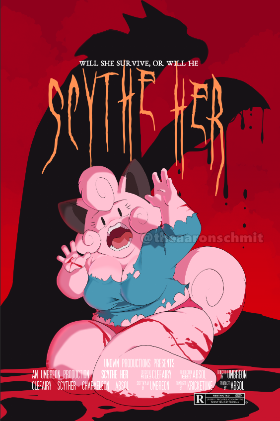 「GOOD NEWS! The Scythe Her poster is now 」|Aaron Schmitのイラスト