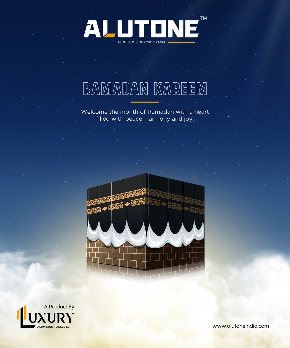 dnn2410's tweet photo. Welcome the month of Ramadan with a heart filled with peace, harmony and joy.
Ramdan Kareem
#alutone #alutoneindia #luxuryacp #aluminum #outdoor #architecture #decorideas #architecture #ramadhan #ramadanmubarak https://t.co/HeTZnNUGmz
