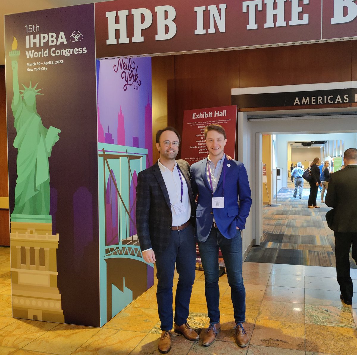 seb_strypstein's tweet photo. Superb HPB meeting in the concrete jungle of NYC 🗽 - @chumontreal 🇨🇦 and @az_delta 🇧🇪 present - @IHPBA gave us the streets of Manhattan!

#IHPBA22 #SoMe4HPB https://t.co/4iA2u8dh9a