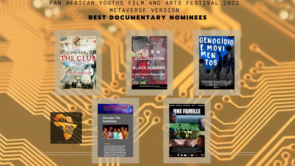 -The Club/  Nalini Elvino de Sousa/India
-Colonization and Black Slavery in the French West Indies/jocelyn jonaz catan/Martinique
-Genocide and Movements/Luis Carlos de Alencar/ Brazil
-Akwaaba the Awakening/Sybil D. Jatta/ United States
-A Family/ Christian Carmosino Mereu/Italy