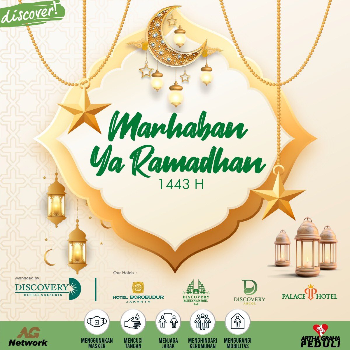 htlborobudurjkt's tweet photo. Happy Ramadan Mubarak! May this Ramadan bring joy, happiness, and wealth. Let's spend a Ramadan in style at Hotel Borobudur Jakarta. Experience our Ramadan Room Package offer and amazing selection of sahoor and breakfasting menu.

#Ramadan #ramadan2022 #ramadanmubarak https://t.co/HWtx1amQBf
