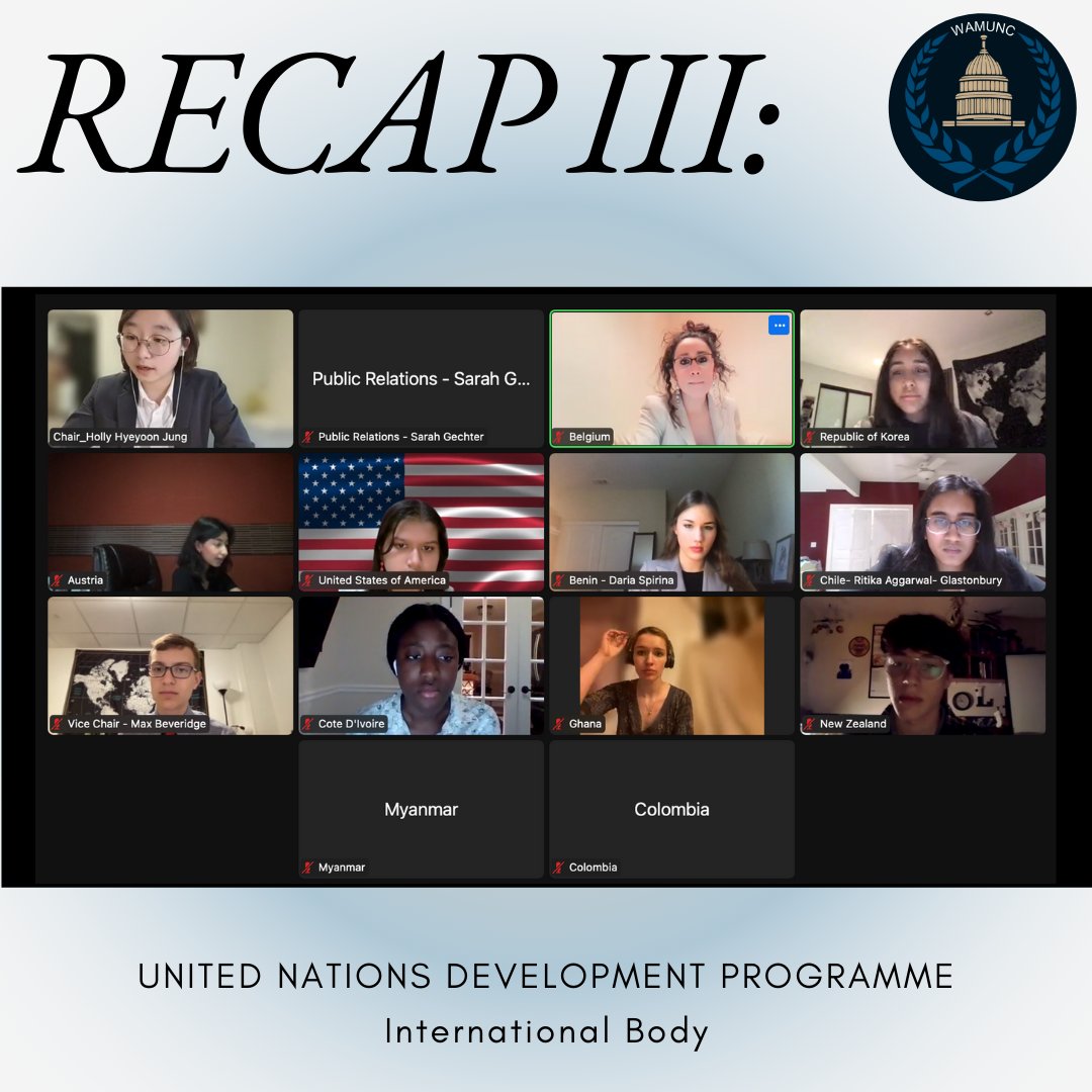 WAMUNC's tweet photo. Committee Session III is done! And so is day 2. Take a glance over some committees from the past session. See you bright and early tomorrow! https://t.co/3Uw5CuohSs