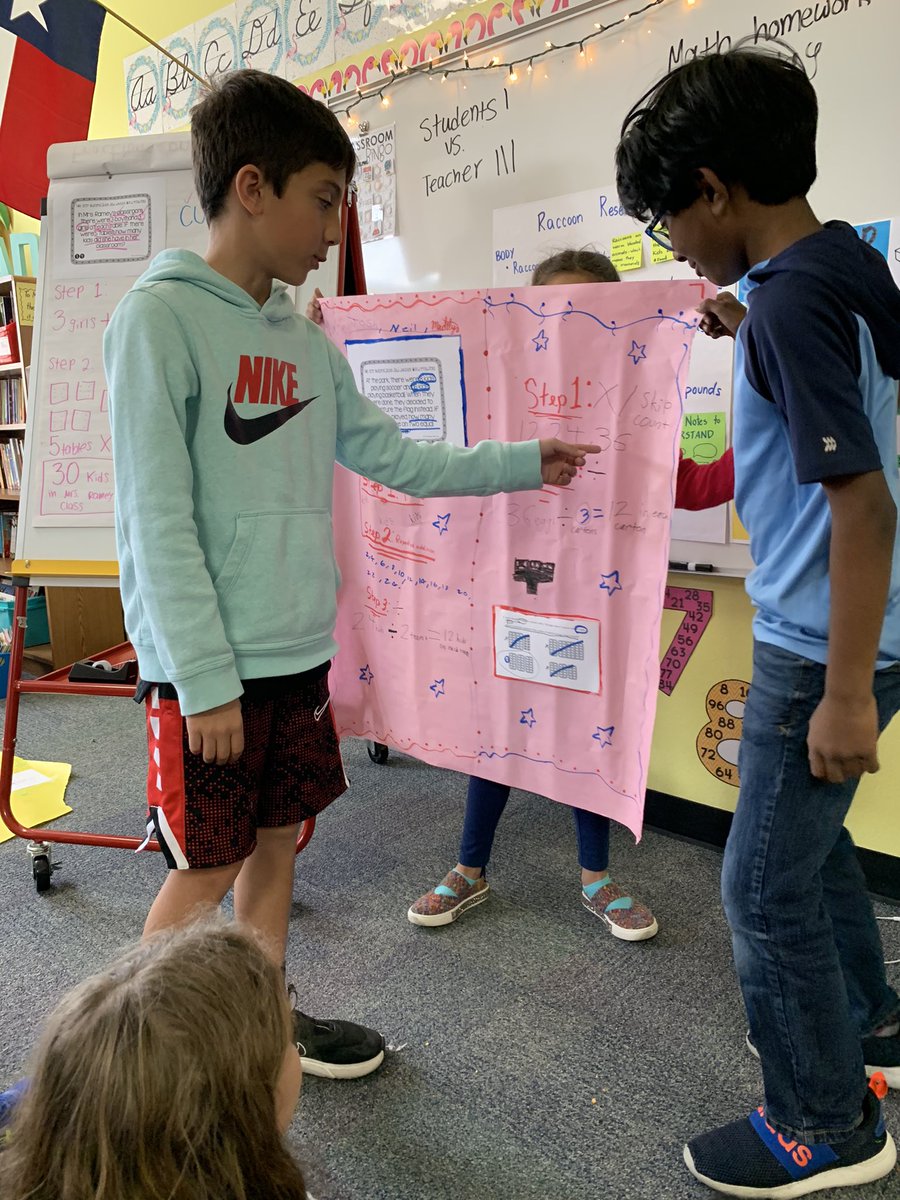 MrsFreeman3rd's tweet photo. These learners became teachers today! They modeled great math problem solving strategies! @DCEtrailblazers https://t.co/kF4xk325DA