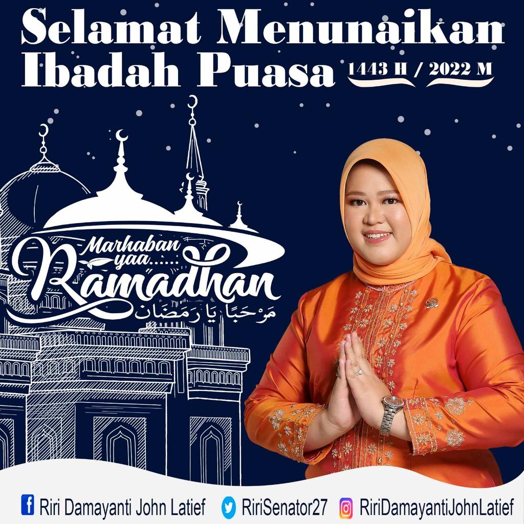 RiriSenator27's tweet photo. Pucuk selasih bertunas menjulang dahannya patah tolong betulkan. Puasa Ramadan kembali menjelang, salah dan khilaf mohon dimaafkan.

Selamat Menunaikan Ibadah puasa.
Marhaban Yaa Ramadhan
#DPDRI
#SenatorRI
#SenatorBengkulu
#DPDRIBengkulu
#MPRRI
#MPRRIBengkulu
#Bengkulu https://t.co/Ah7pUDYWzl