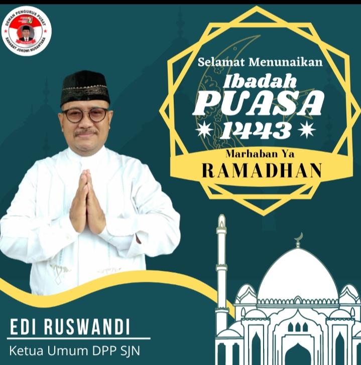EdiRuswandi15's tweet photo. Selamat Menunaikan Ibadah Puasa 1443 H , mohon maaf lahir dan batin 🙏 https://t.co/II6oDJ5ijA