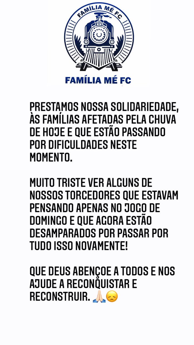FamiliaMeFC's tweet photo. 😞🙏🏻 https://t.co/DoUUiHfsC4