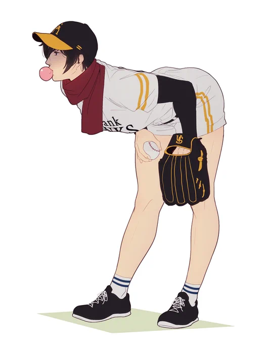 pitcher mikasa using model Choi Seol-hwa as reference. 