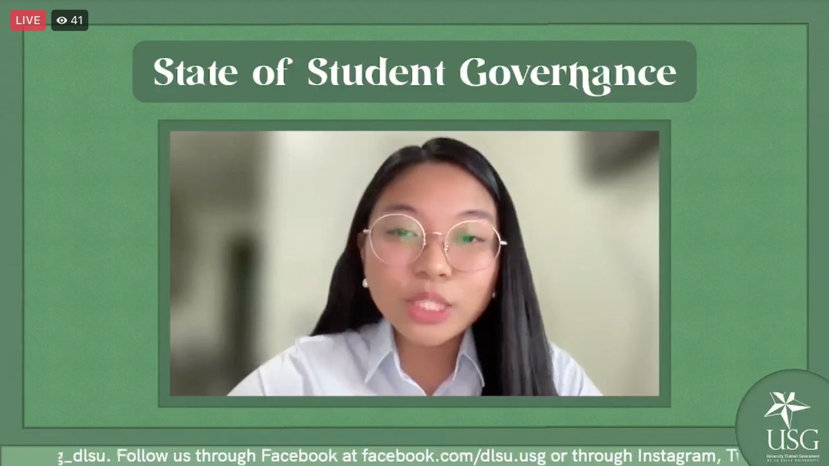 TheLaSallian's tweet photo. Escoto opens her speech acknowledging the USG's efforts to lobby #BalikDLSU policies. "My fellow Lasallians, welcome home," says Escoto. https://t.co/jP8pcsSCyb