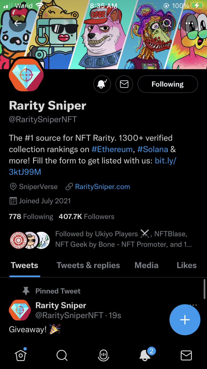 im_astark's tweet photo. @RaritySniperNFT @LaidBackLlamas Following both. https://t.co/tTc92gxE1J