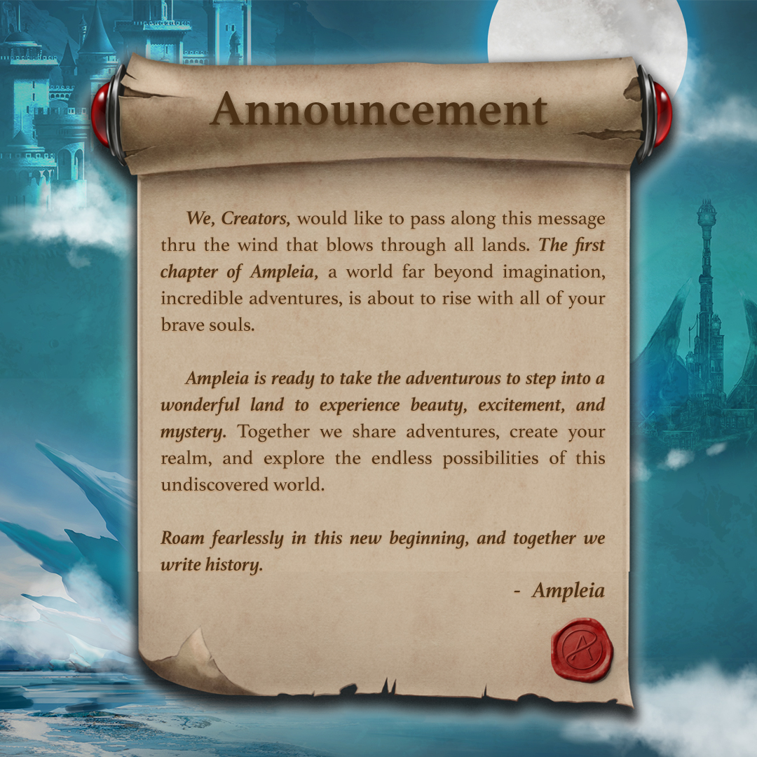 AmpleiaRealm's tweet photo. We are almost ready to show you our realm. More details is coming, stay tuned at https://t.co/xWUhIKEmIC #nftart #NFTCommumity #NFTGames  #NFT  #Polygon #play2earn https://t.co/bJJKHc89ZH