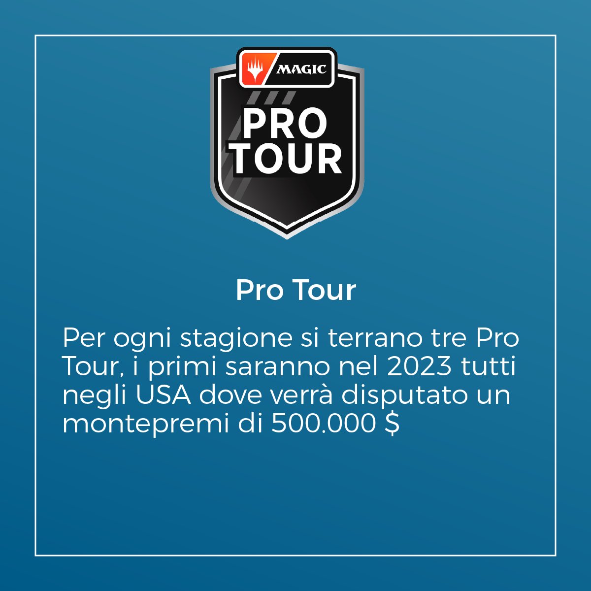 Megic_ita's tweet photo. Finalmente nell'annuncio di giovedì è stato svelato il nuovo Gioco Organizzato e il percorso per raggiungere il Pro Tour!
#magicthegatheringcommunity #mtg #mtgitaly #magicthegathering #mtgcommunity #mtgitalia #mtgpro #protour #mtgtournament https://t.co/v0blDrj4zg