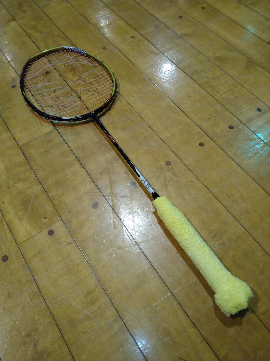 K3901Y's tweet image. 昨年2021年12月初週に張った #AEROBITE #32lbs もちゃんと久し振り縦の摩耗切れした
４ヶ月お疲れ様✋😁

次の張るのは #ASTROX100ZZ で #AEROBITEBOOST の予定🤔