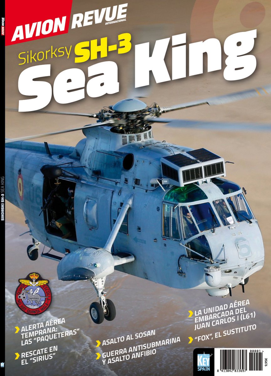 SalvadorMaf's tweet photo. En el año 1965, llegaron al Ministerio de Marina unos informes extraordinarios de un nuevo helicóptero antisubmarino, el SH-3D.
¡Ya disponible el nuevo especial de AVION REVUE, dedicado a este mítico helicóptero, que será dotación de la Quinta Escuadrilla hasta el próximo junio. https://t.co/8uIY3ZcFgI