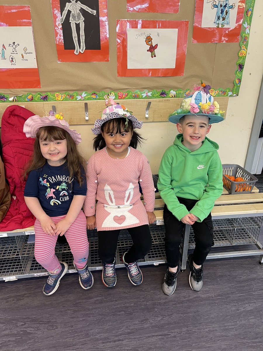 MissMachray's tweet image. The last of our Easter bonnet entries 👒 well done to all participants 🌟 have a fantastic holiday everybody 🐣🐰 @HaghillTeam