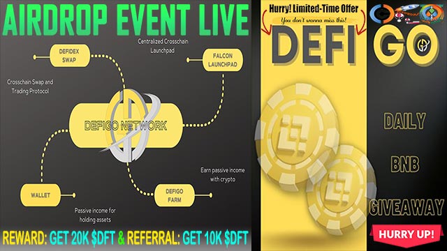 CryptoExngIndia's tweet photo. #DEFIGO Wallet #Airdrop of 20K #DFT Token with Daily #BNB #Giveaway !

👨‍💼 Reward: Get 20K $DFT
👨‍👩‍👦 Referral: Get 10K $DFT
🎁 Daily BNB Giveaway: 👇🏻
❇️ Airdrop Link: "https://t.co/uRGR2kMPlE"

#FreeAirdropCrypto #DEFI #DefiGoNetwork #FalconLaunchpad #DefiDexSwap #DefiGoWalet #DEX https://t.co/VSEX1LYSxY