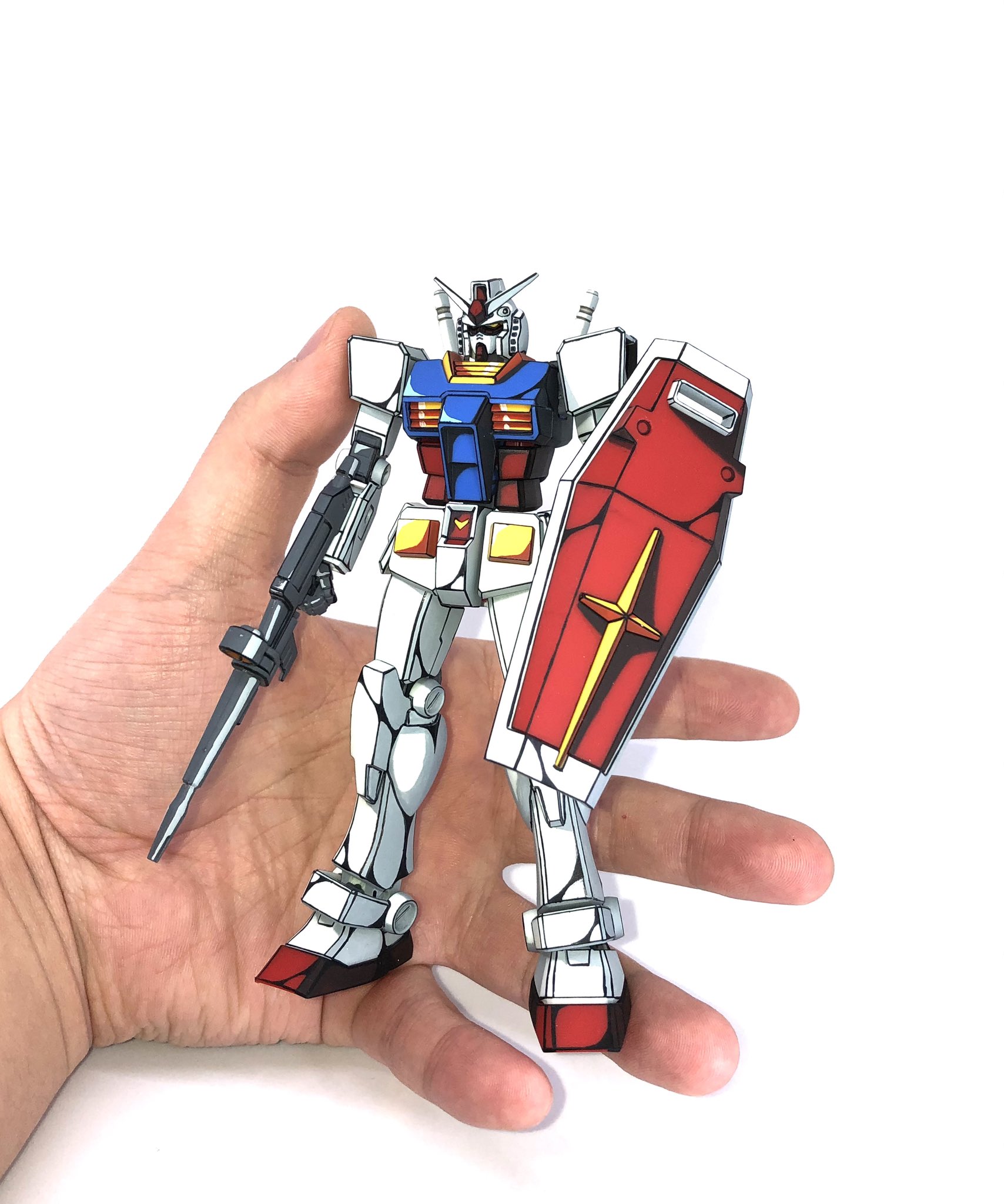 ガンプラ 二次元 塗装 RX78 ガンプラ 二次元 ぬりえ メガサイズ ガンダムRX78-2 二次元塗装