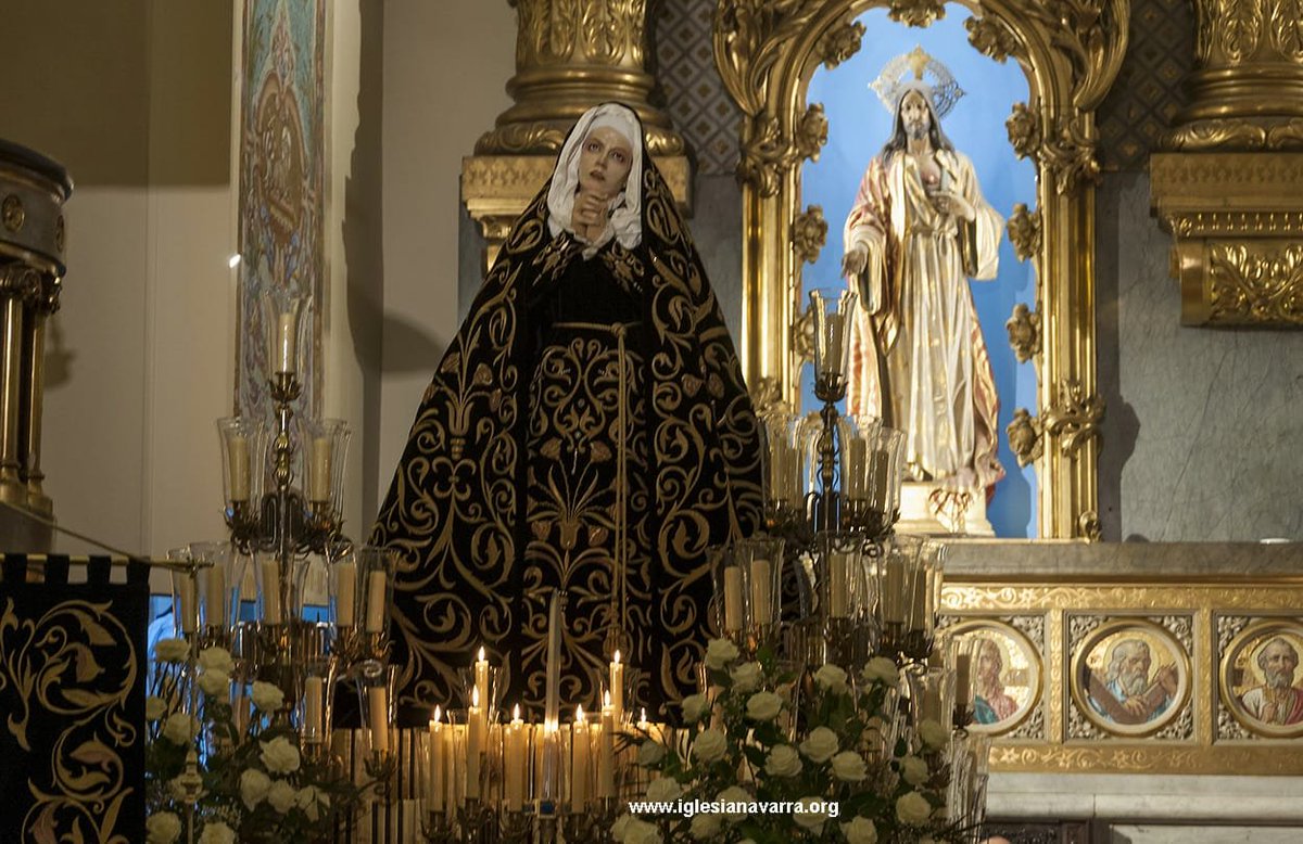 iglesianavarra's tweet photo. Hoy 2 de Abril, a las 19:30 comienza el Septenario de la Dolorosa en san Lorenzo. Preside la celebración el arzobispo mons D Francisco Pérez y el párroco D Javier Leoz. https://t.co/ivATWoHOk2