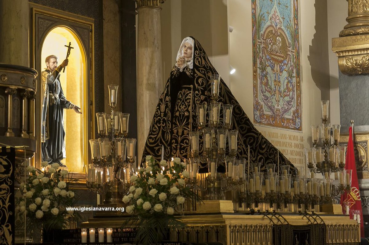 iglesianavarra's tweet photo. Hoy 2 de Abril, a las 19:30 comienza el Septenario de la Dolorosa en san Lorenzo. Preside la celebración el arzobispo mons D Francisco Pérez y el párroco D Javier Leoz. https://t.co/ivATWoHOk2