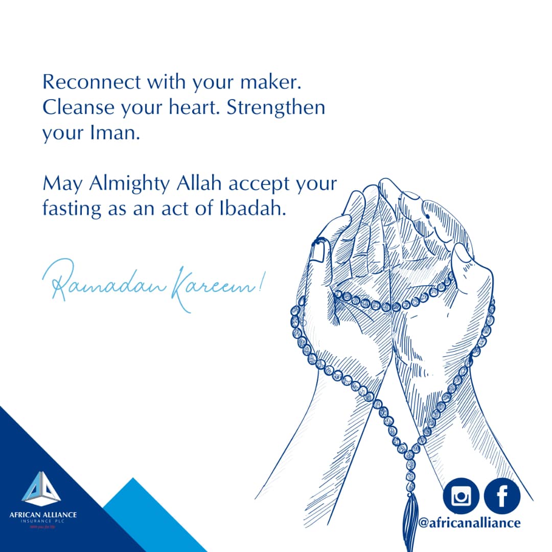 AAInsurancePlc's tweet image. Wishing all our Muslim customers and followers Ramadan Mubarak.