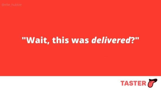 OneMinuteBriefs's tweet photo. OMB @tasterkitchens #Taster Brief WINNER: @ellie_hubble 
Winning the £500 cash prize!! RT 👅 https://t.co/4O3dYEeZGJ