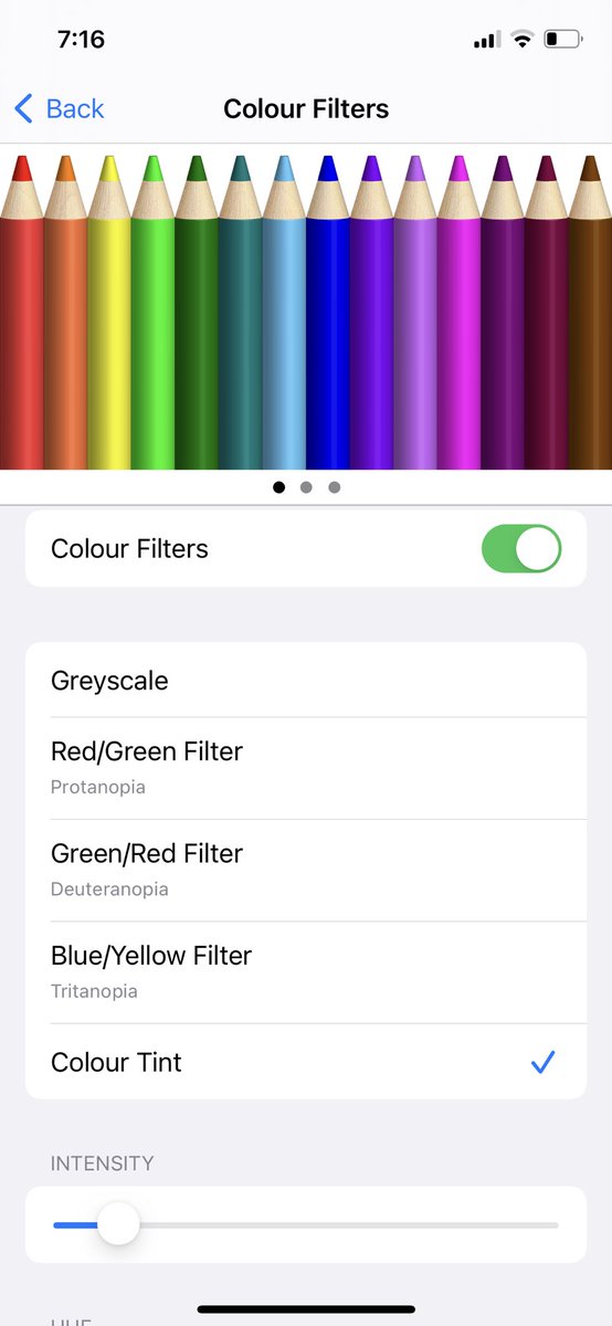 I never tire of teaching how Color Filter in #accessibility #iOS Settings can help students with #Dyslexia. A simple #lifehack that all teachers should be aware of. #inclusion #education #iPad