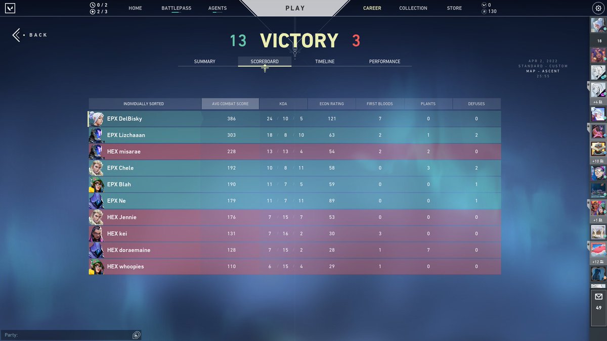 delbisky's tweet photo. 2-1 against Hexeon, ggs~~ https://t.co/IFGmu41JYh