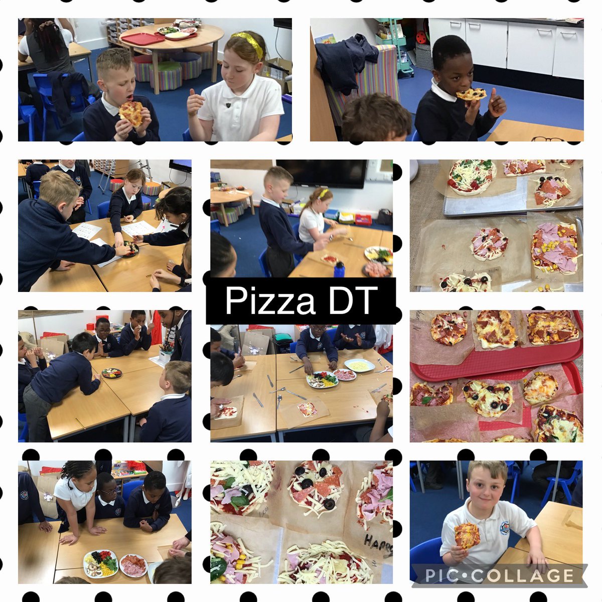 HFHAMissNewton's tweet photo. Harrier class loved designing pizzas for Emperor Nero last week. They were super proud of how they both looked and tasted! Well done 🍕 
#bekindworkhardflyhigh
#makeverydaycount https://t.co/xWX6F1erLG