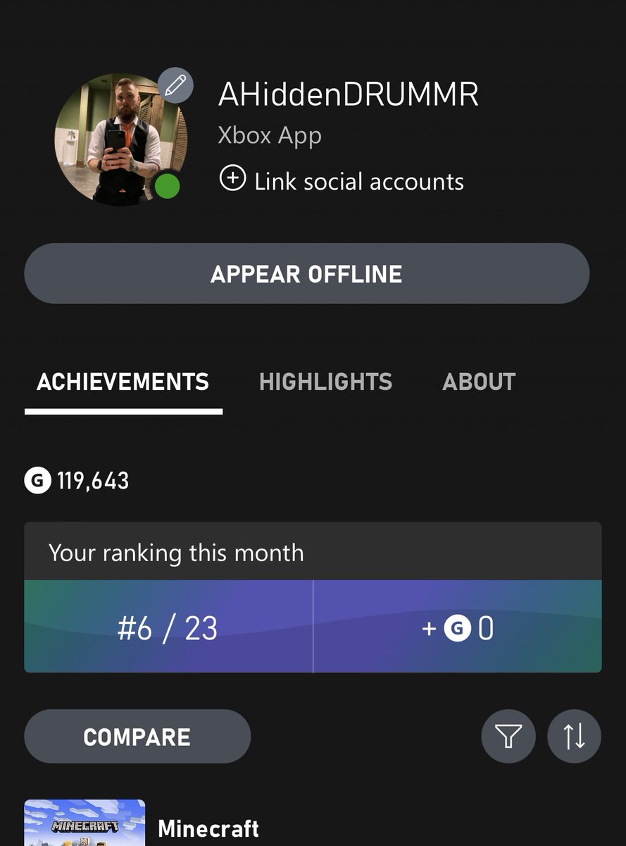ahiddendrummr's tweet photo. Always up for achievements.  Looking for more players.  #Xbox #xboxgamertags #xboxlife #xboxgamer #XboxGamePassUltimate #xboxgaming #XboxSeriesX https://t.co/jznHASpSua