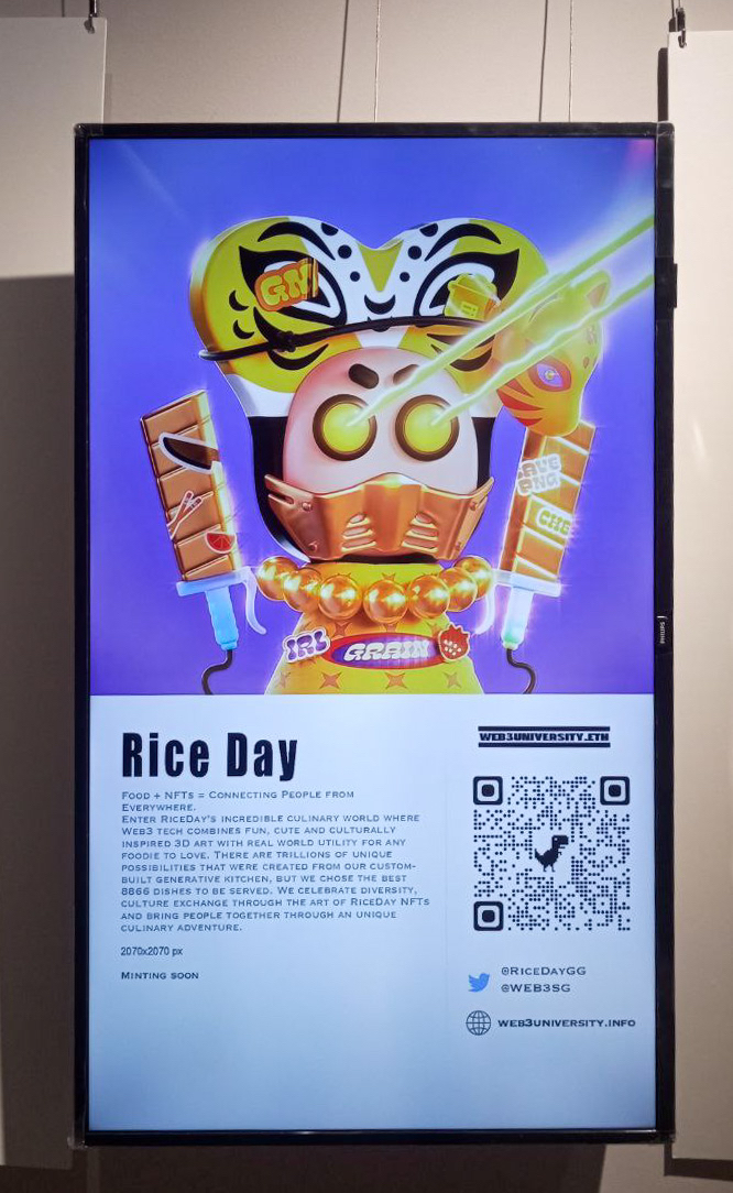 RiceDay x Web3SG

5 WLs! 🎉 

RiceDay is aiming to create the first and best Web3 food loyalty program. You can read more about it here: riceday.gg 

To enter:
Follow @Web3SG and <a href="/RiceDayGG/">RiceDay</a>
Like &amp; RT
Join discord.gg/web3sg (winners announced in Discord)