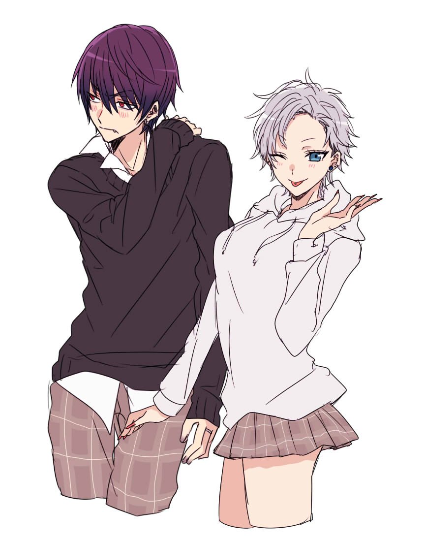 nanase_0807's tweet photo. もち♀のん♂らくがき✍️ https://t.co/9690pXl120