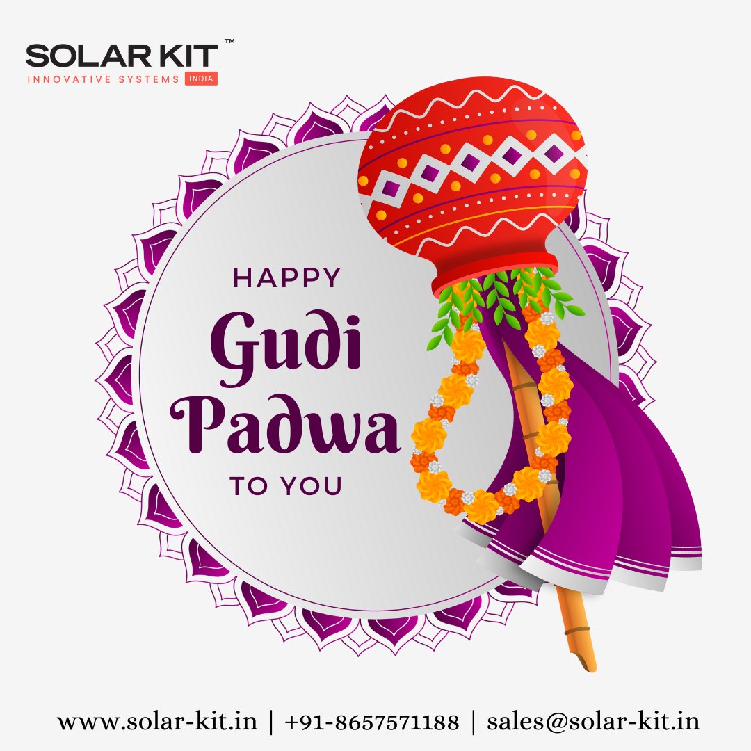 SolarKit_In's tweet photo. May this new year bring health, happiness and prosperity.
Mounting #SolarKit wish you Happy #GudiPadwa https://t.co/qiqwccDBcF