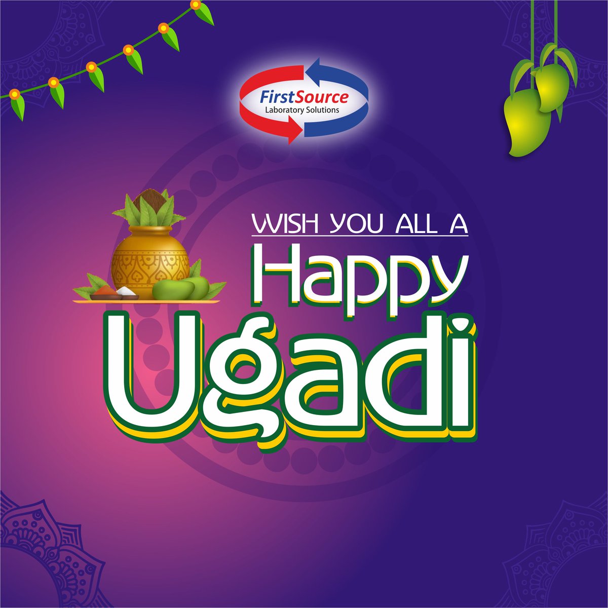FirstSourceLS's tweet photo. Wishing you all a Happy Ugadi https://t.co/te9eAXNcGj