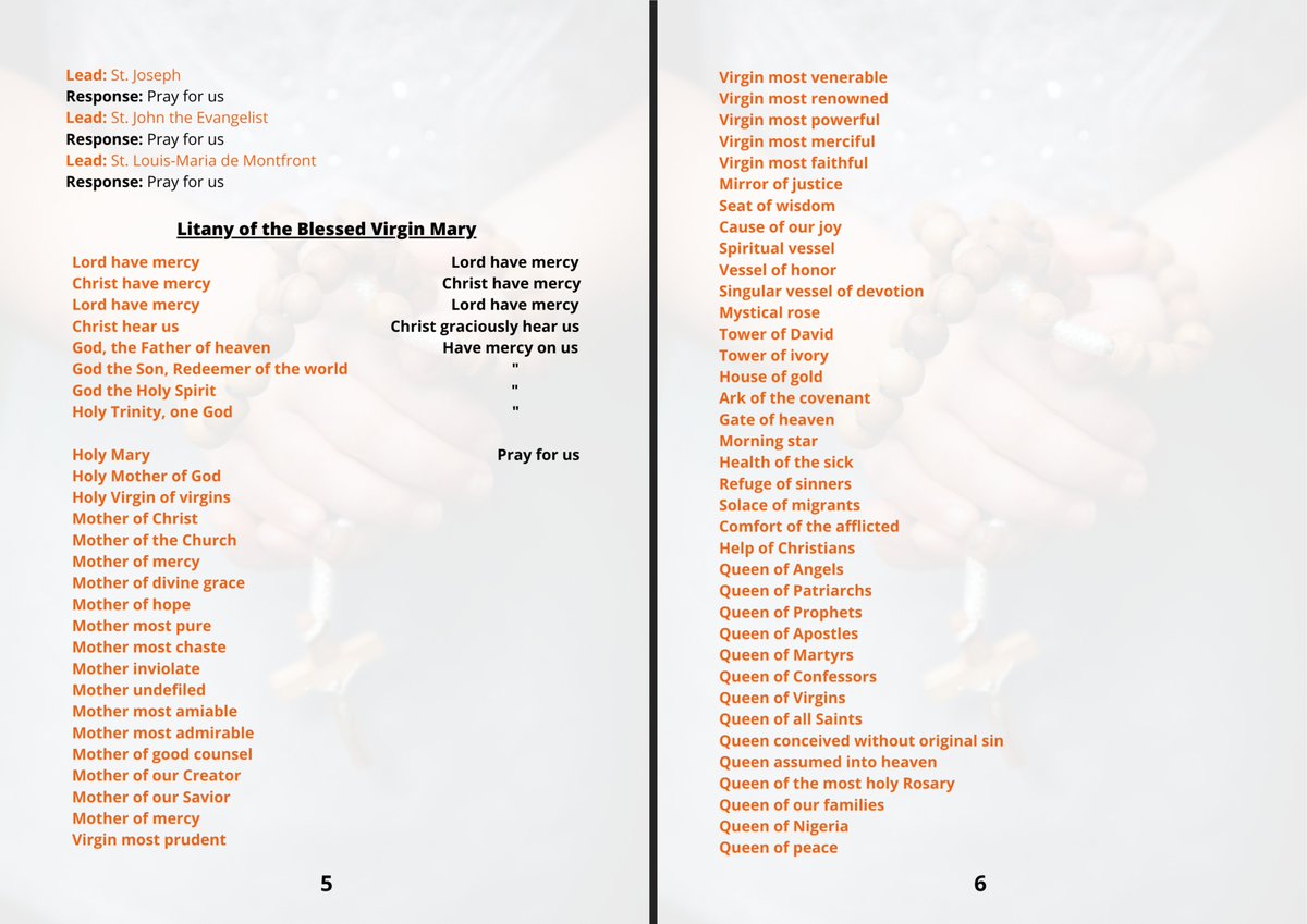 AdoraNwodo's tweet photo. An updated digital rosary prayer book 🙏

Happy new month my #CatholicRosarySpaces fam ♥️

PDF Link: https://t.co/zzFCtprza3 https://t.co/flg0zKNTvs