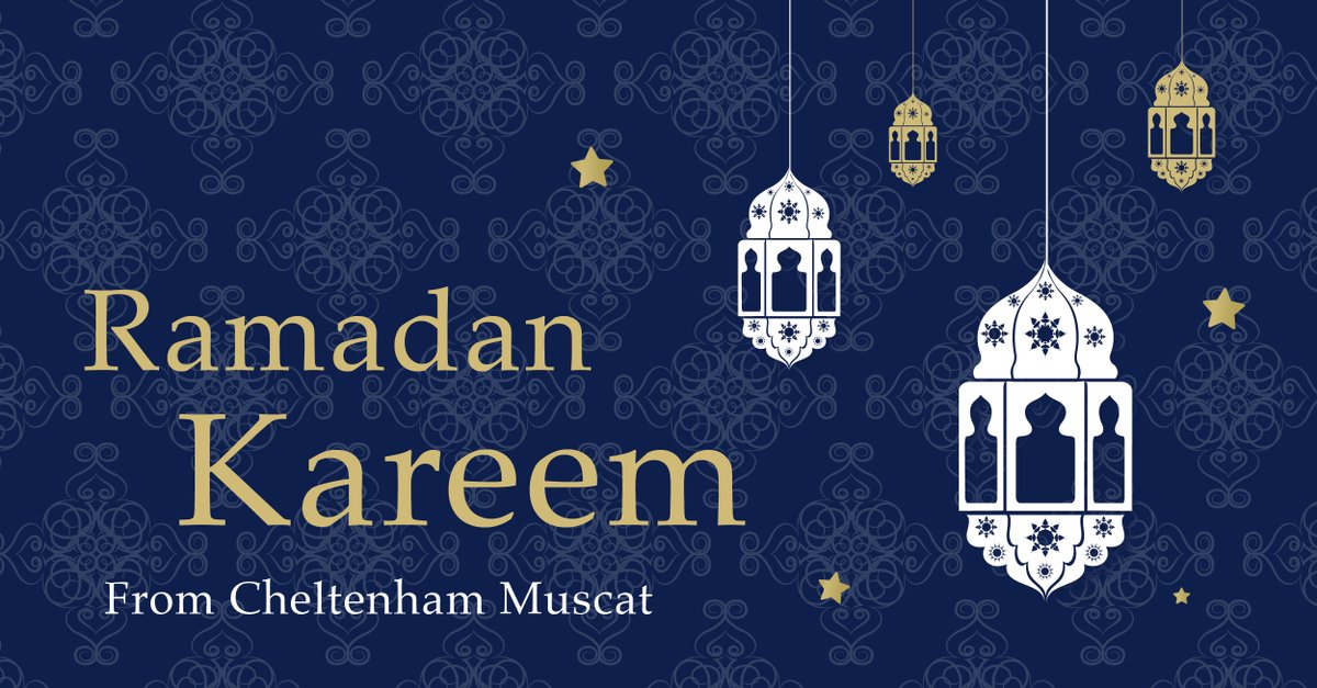 CheltenhamOman's tweet photo. Ramadan Kareem from the @cheltenhammuscat family.
#ramadankareem #holymonth #family #celerbration https://t.co/nr3RHvGlNd