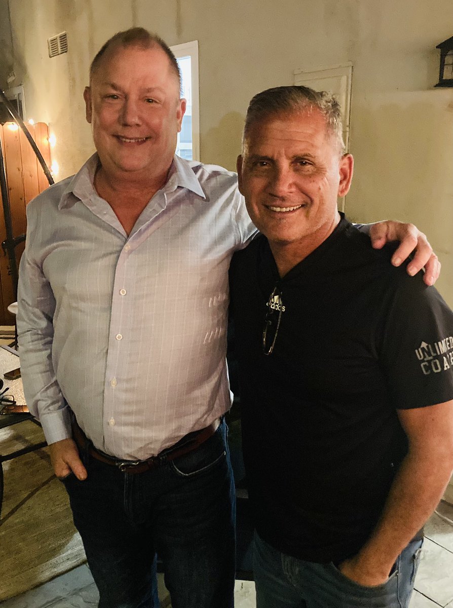 NKaravedas's tweet photo. Only took us 40 years to reconnect!….but it was great seeing my high school buddy and fellow Warren Bear football teammate Phil Michaels  #GoBears 💙💛 #BrotherHood #ClassOf78 @WHSBearFootball https://t.co/Xn1ikrqBpm