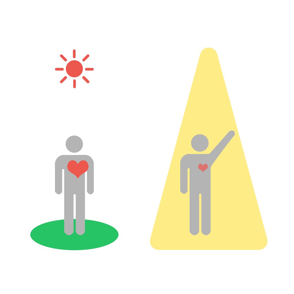 AcceptyArt's tweet photo. Title: Under the Spotlight
It is not always happy to be under the spotlight.

#NFT #NFTs #socialgood #diversity #inclusion #beyourself https://t.co/eWIWFIRh0q