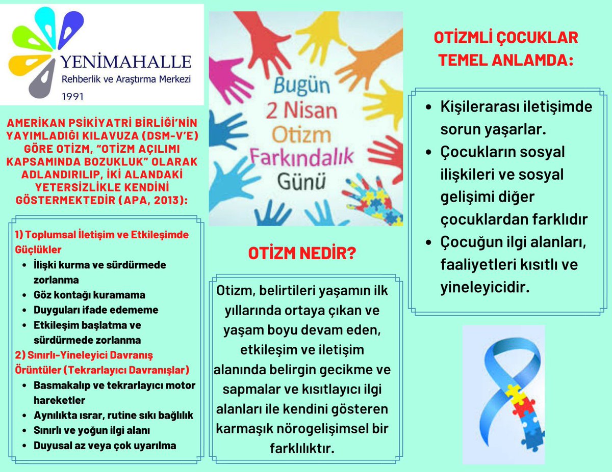 yenimahalleram's tweet photo. 🎈2 Nisan Dünya Otizm Farkındalık Günü
🎈🎈Daha güzel bir dünya için farkındayız, farklılıklarımızla bir aradayız🎈🎈
@varmik 
@MebOrgm 
@MetinHalc2 
@karahanstk 
@ApakkanSemra 
#OtizmeKırmızıIsıkYak 
#eğitimdeyenimahalle https://t.co/Zr6pipmrno