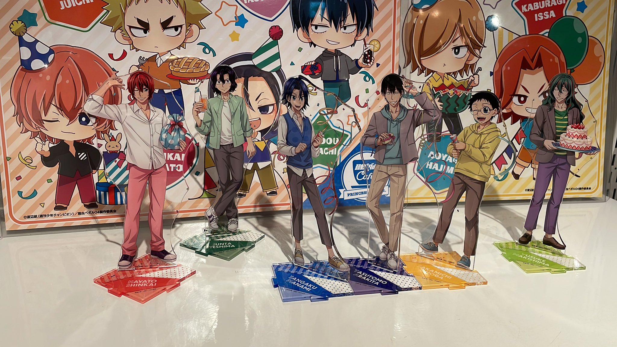 プリンセスカフェ ショップ総合 弱虫ペダル Glory Line コラボカフェ Happy Birthday 本日は荒北靖友さんのお誕生日 Yp Anime プリカフェ T Co 0fubgjv1vk Twitter