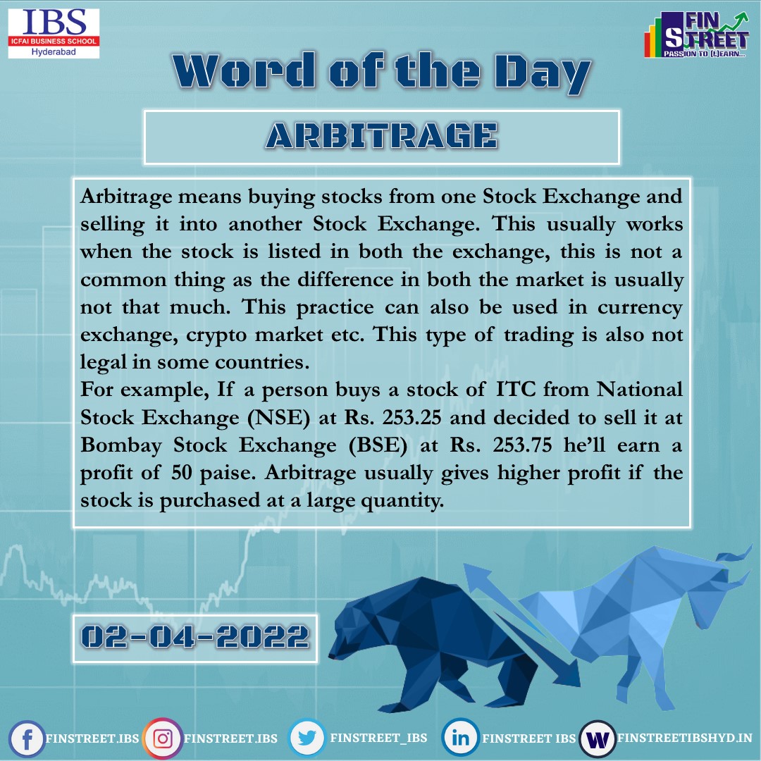 finstreet_ibs's tweet photo. Time to put on your thinking cap.
Presenting the Word of the Day.

#WordOfTheDay
#PassionToEarn
#PassionToLearn
#ClubFinStreet
#TrividhaR.E.D.
#IBSHyderabad https://t.co/HrkHrplQuK