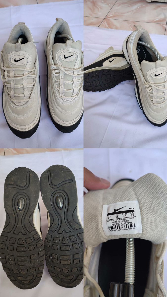Makhacev1's tweet photo. tanggapan Lesti gimana ya? 
NIKE AIR MAX 97
Size 45/29cm
Sol aman, minus pemakaian doang (jarang dipake) 
Nego tipis, BU.  ajuin aja dulu 
lok depok, bisa COD sekitaran depok. jauh? ragu? Bisa shopee! https://t.co/0kJWGXeNjG