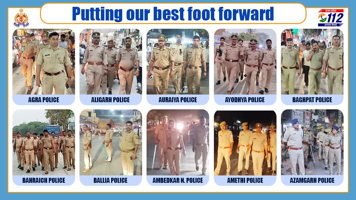 Uppolice's tweet photo. #FootPatrolling https://t.co/rZS8KTvoHj