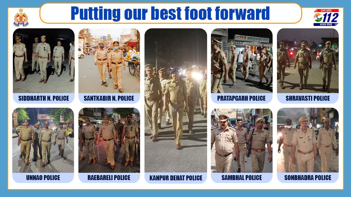 Uppolice's tweet photo. #FootPatrolling https://t.co/rZS8KTvoHj