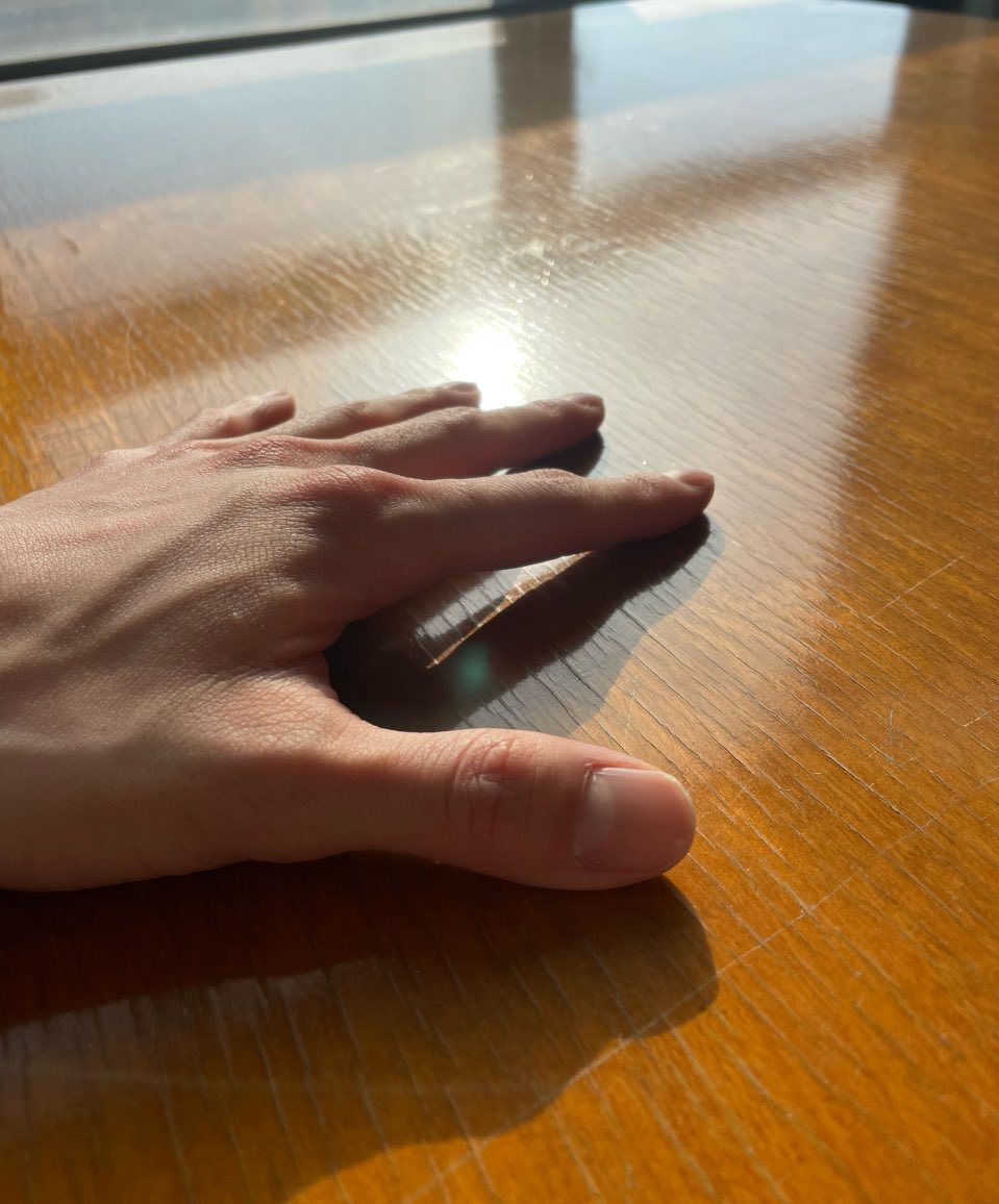 Hey, your hands looks so heavy. Can I hold it for you?