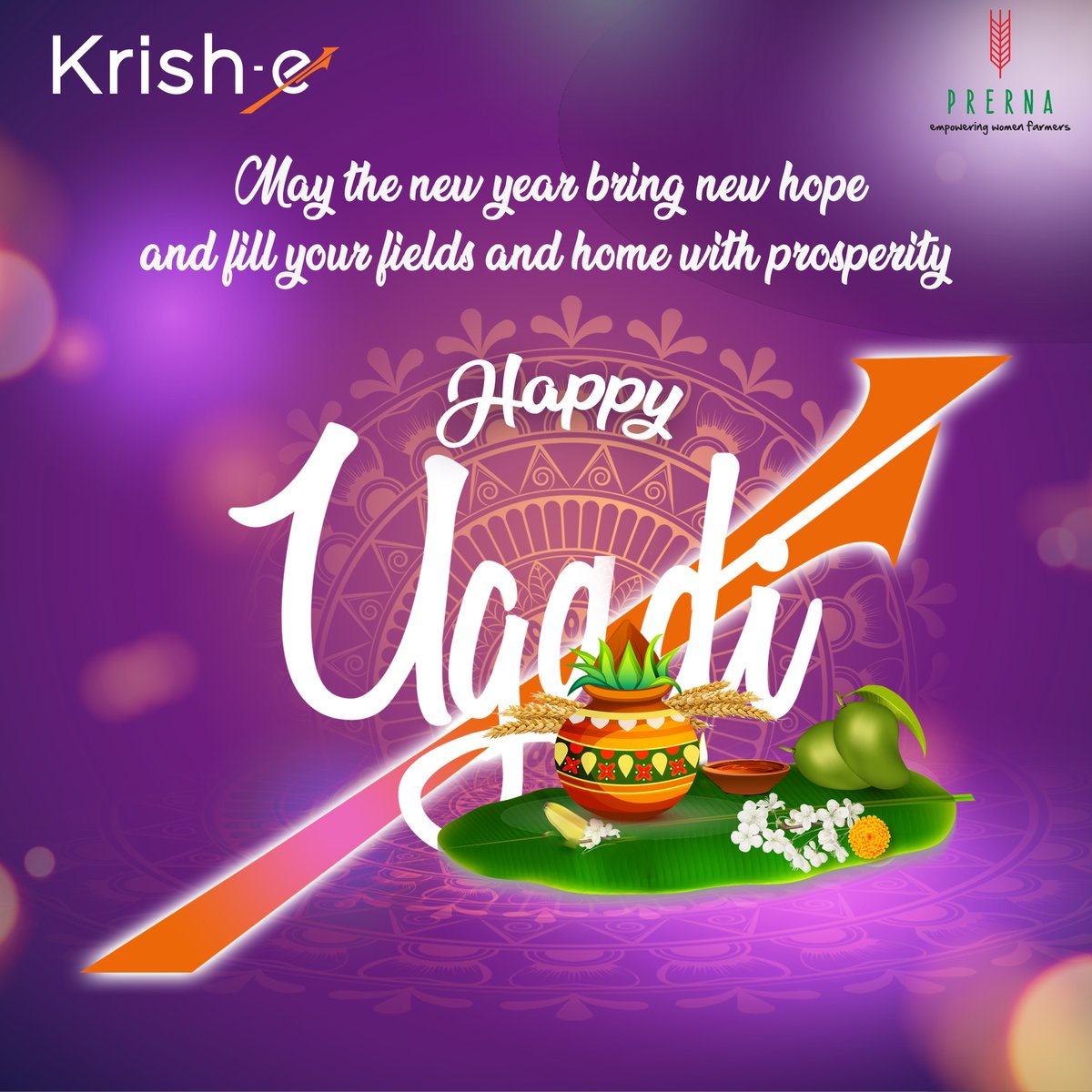 Hope, happiness and prosperity! Krish-e team wishes you and your families a joyous harvest
season and Happy Ugadi!

#krishe #ugadifestival #farmers #agriculture
