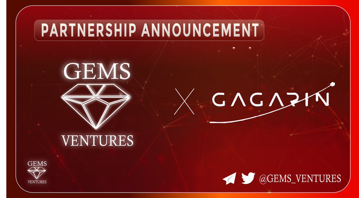 gems_ventures's tweet photo. GEMS Ventures is proudly to announce partnership with @GAGARIN_World 🎉🎉🎉

✨Gagarin is the expert #launchpad for incubating projects and launching #IDO and more. 
https://t.co/ZfdY9vQnPN

✅ Go better together 🥳🥳🥳 https://t.co/pigi9aLgPQ