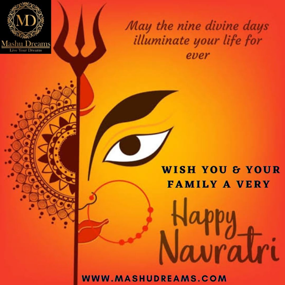 MashuDreams's tweet photo. "MASHU DREAMS PRIVATE LIMITED WISHES YOU &amp; YOUR FAMILY A VERY PROSPEROUS &amp; HAPPY NAVRATRI"

...MAY THE NINE DIVINE DAYS ILLUMINATE YOUR LIFE FOREVER... https://t.co/1f4ganbCWL